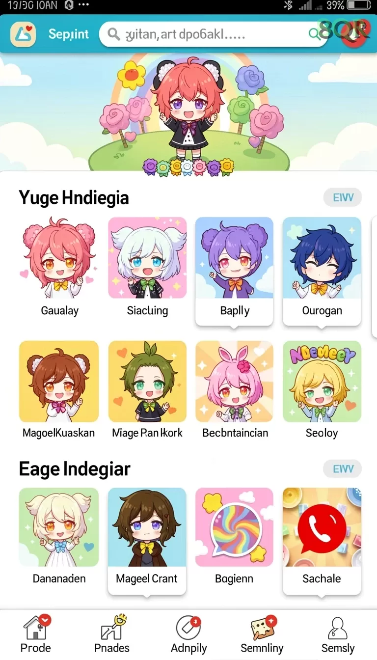 Cuplikan layar EVENTS — pengaturan akun