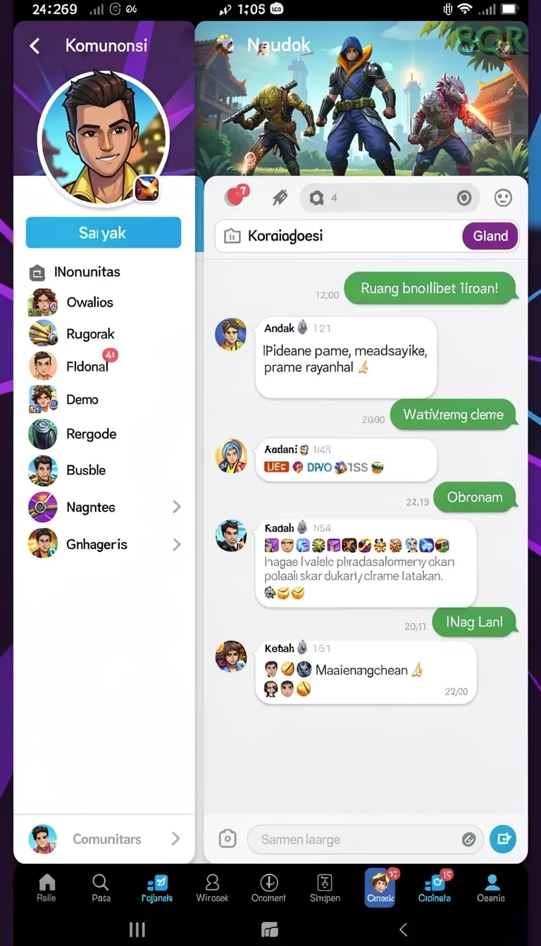Cuplikan layar SINARTOGEL — pengaturan akun